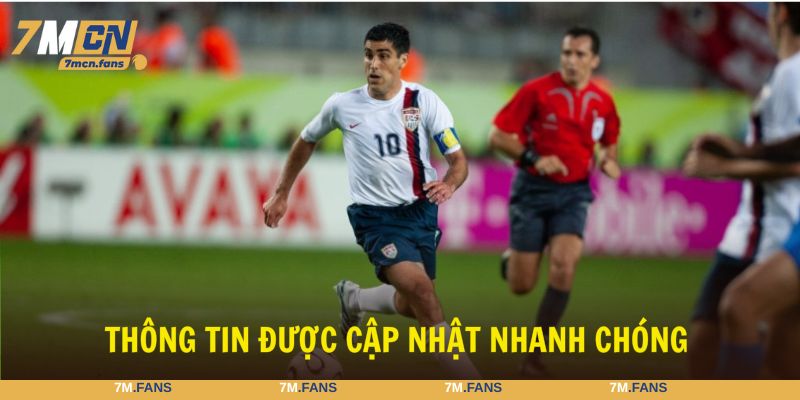 Dữ liệu được cập nhật nhanh chóng, theo sát thời gian thực