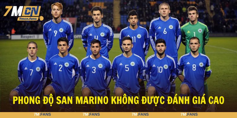 Phong độ thi đấu của San Marino lép vế, nhiều thiếu sót